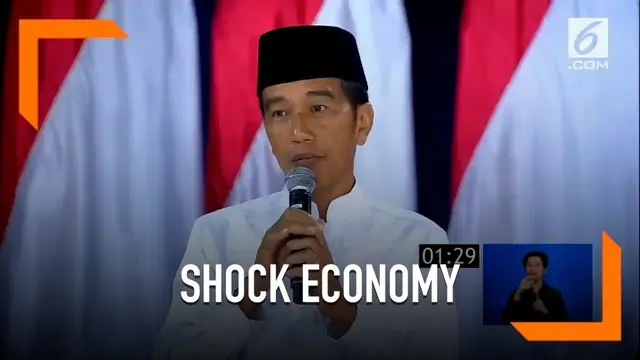 Mendengar solusi ekonomi yang dipaparkan Prabowo, Jokowi menyebut paparan tersebut bisa sebabkan Indonesia sebabkan 'shock economy'.