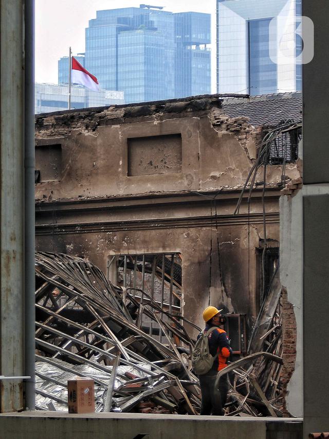Olah TKP Kebakaran Museum Nasional