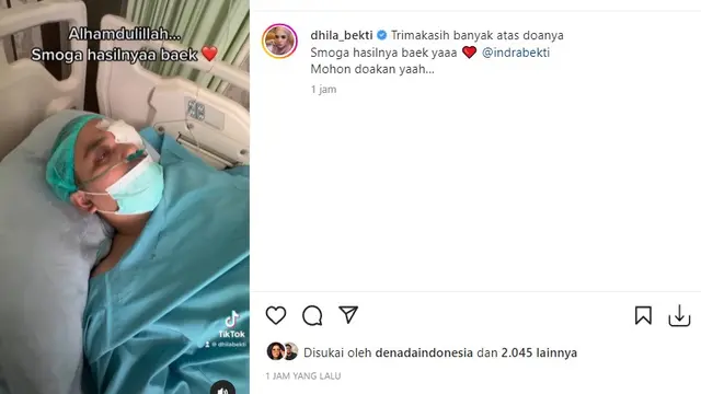 Indra Bekti (Foto: Instagram/@dhila_bekti)