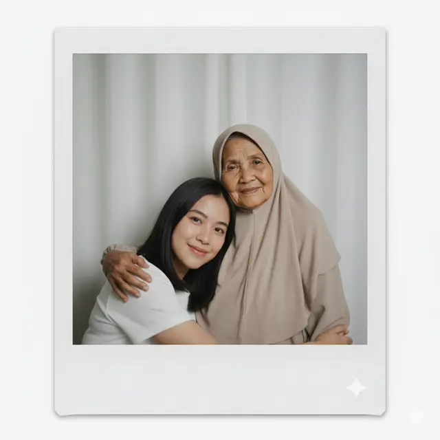 Cara Buat Foto Polaroid bareng Orang Tua yang Telah Tiada dengan Google Gemini AI