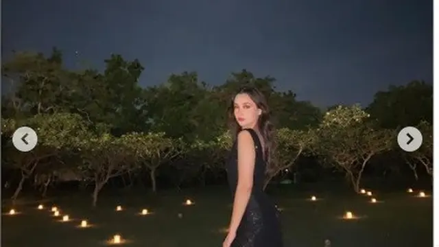 gaya Megan Domani yang girly abis (Foto: instagram megandomani1410)