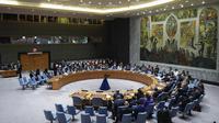 Sidang DK PBB Rabu (25/9/2024) di Markas PBB, New York AS. (AP/Frank Franlin II)