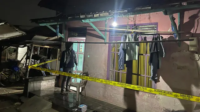 Rumah korban dan pelaku yang menjadi lokasi penusukan maut.