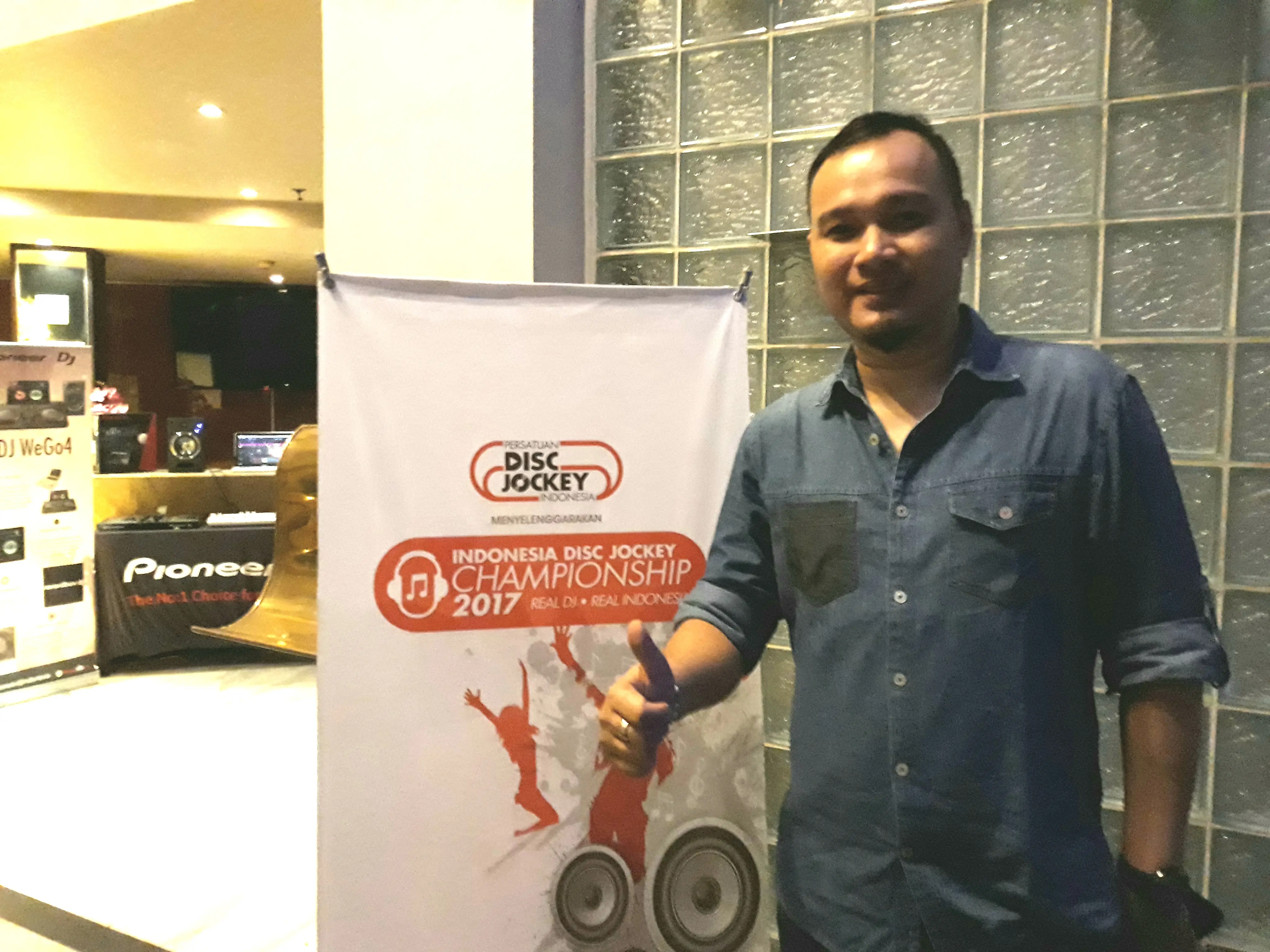 DJ Aga, perwakilan Persatuan Disc Jockey Indonesia (PDJI) (Liputan6.com/ Surya Hadiansyah)