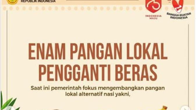 6 dari 77 Sumber Karbohidrat Indonesia Bisa Jadi Pengganti Nasi, Apa Saja? (dok.Instagram @kementerianpertanian/https://www.instagram.com/p/CED19TvpzeK/Henry)