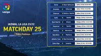 Link Live Streaming Liga Spanyol 2021/2022 Matchday 25 di Vidio, 19-22 Februari 2022. (Sumber : dok. vidio.com)