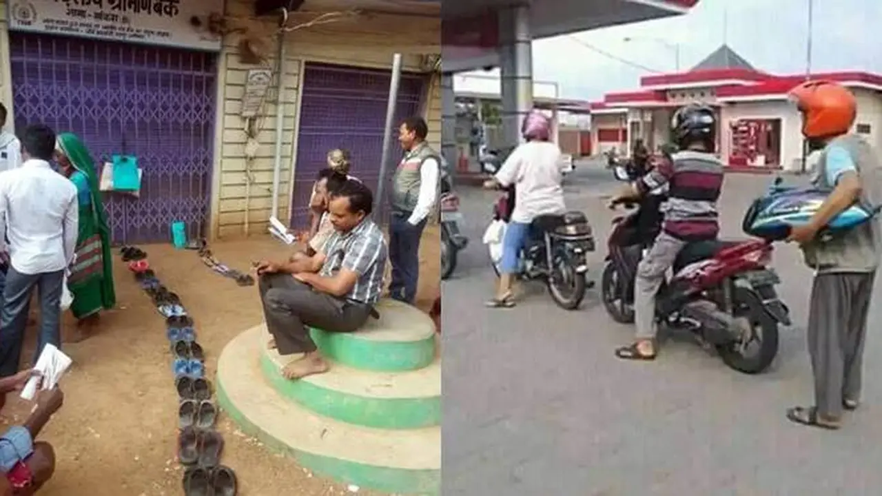 7 Potret Aksi Nyeleneh Orang Waktu Antre Giliran Ini Kreatif Banget