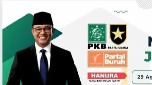 Beredar poster dukungan PKB dan partai lain untuk Anies Baswedan. (Istimewa)