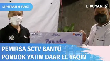 Puluhan anak yatim di Pondok Yatim Piatu dan Dhuafa Daar El Yaqin, Rorotan, terima bantuan dari pemirsa SCTV yang disalurkan melalui YPP. Selain untuk keperluan sehari-hari, bantuan juga akan digunakan untuk biaya pendidikan para anak yatim.