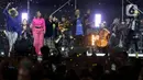 Presiden ke-6 Republik Indonesia, Susilo Bambang Yudhoyono (SBY) saat tampil pada festival musik Pestapora 2024 di JIExpo Kemayoran, Jakarta, Jumat (20/9/2024). (Liputan6.com/Herman Zakharia)