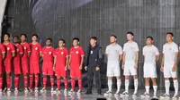 Peluncuran jersey baru Timnas Indonesia dari Erspo, Senin (18/3/2024). (Liputan6.com/Thomas)