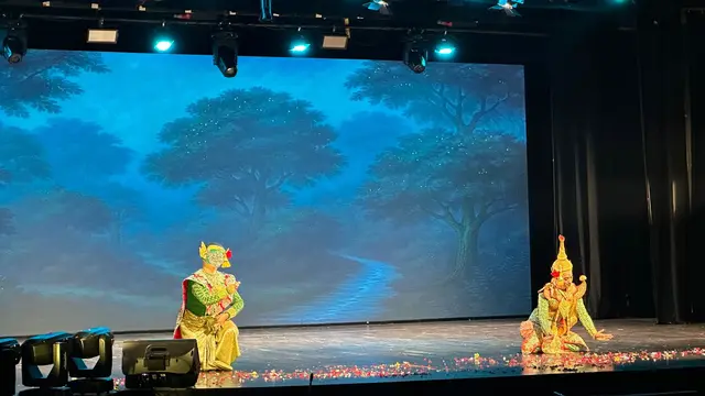 Acara pertunjukan budaya perayaan 75 tahun hubungan diplomatik kedua negara di Gedung Kesenian Jakarta, Kamis (17/7/2025). (Liputan6.com/Benedikta Miranti)
