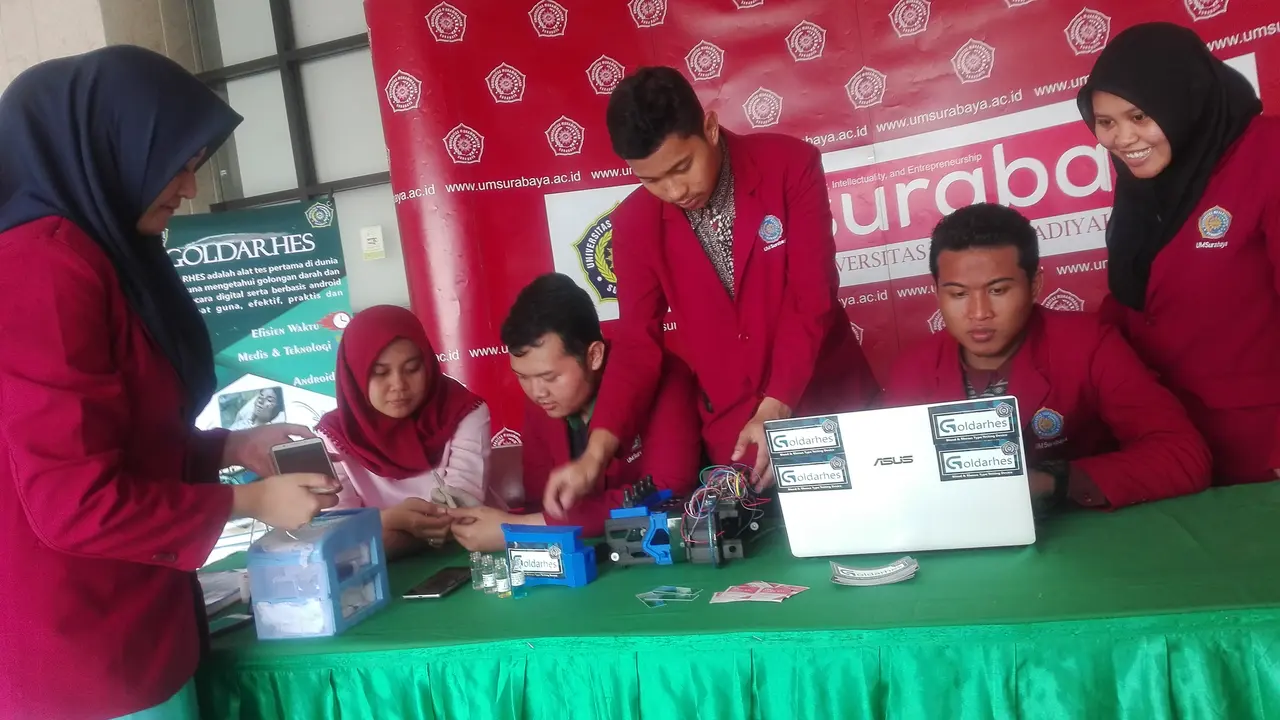 Inovasi UM Surabaya Bisa Kenali Golongan Darah dalam 15 Detik