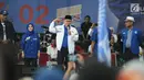 Ketum Partai Amanat Nasional (PAN), Zulkifli Hasan berorasi selama kampanye akbar Partai Amanat Nasional (PAN) di Sawangan, Depok, Kamis (27/3). Partai Amanat Nasional mengambil tema Doa dan Dendang Kemenangan.  (Liputan6.com/Herman Zakharia)