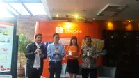 Aplikasi marketplace Shopee menggratiskan ongkos kirim bagi pembelinya di seluruh Indonesia 