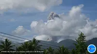 Gunung Dukono kembali erupsi pada Rabu (12/3/2025), pukul 09.47 WIT. (Liputan6.com/ Dok PVMBG)