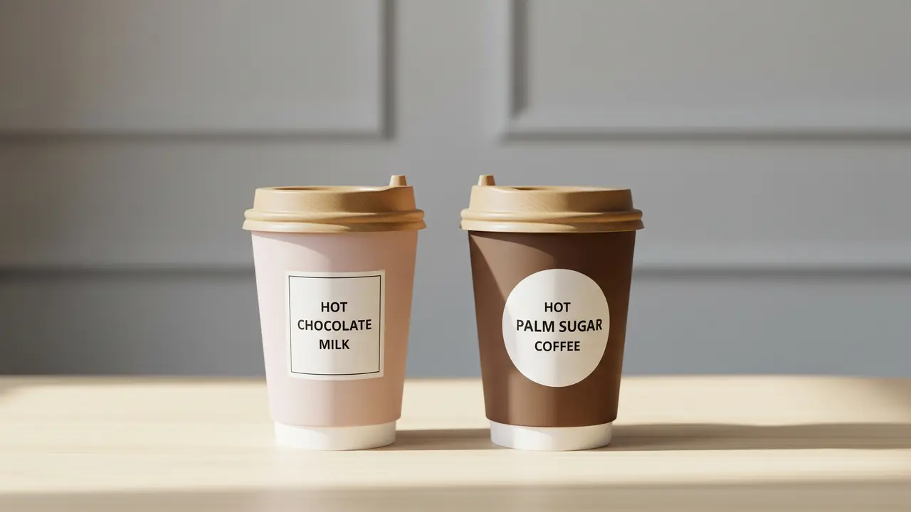 Ide Jualan Minuman Cup Sederhana Modal Minim untuk Produk Cokelat Hangat dan Kopi Gula Arena Panas