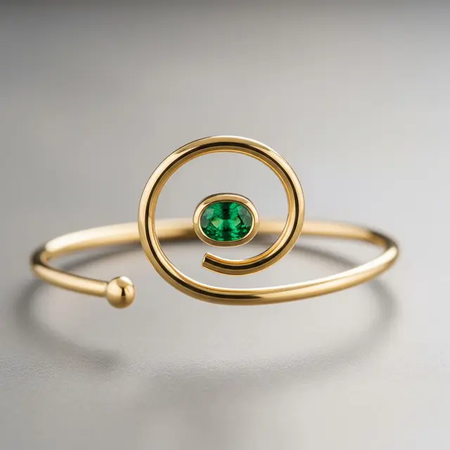 9 Model Gelang Emas Kombinasi Batu Zamrud Favorit Kolektor