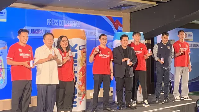 Peluncuran Kemasan Eksklusif Indomilk dengan Timnas Indonesia