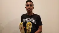 Syafril Lestaluhu, pemain Persib Bandung U-19 menjadi yang terbaik di Liga 1 U-19 2018. (Bola.com/Muhammad Ginanjar)