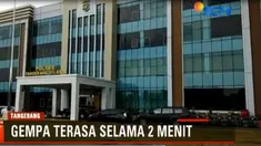 Gempa yang dirasa sejumlah warga dan para polisi terasa cukup keras dan berlangsung sekitar dua menit.