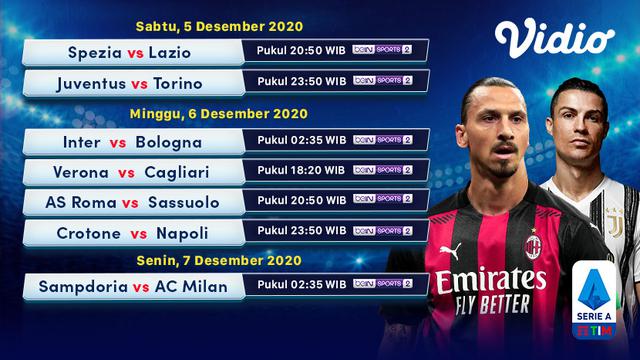 Jadwal Liga Italia Pekan 10 di Vidio