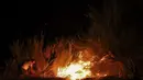 Badan penanggulangan bencana setempat bergabung dalam operasi besar-besaran untuk memadamkan kebakaran hutan yang melanda Portugal. (PATRICIA DE MELO MOREIRA/AFP)
