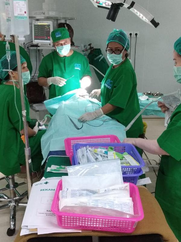 5 dokter terlibat dalam bakti sosial operasi bibir sumbing di RS EMC Sentul (Istimewa)