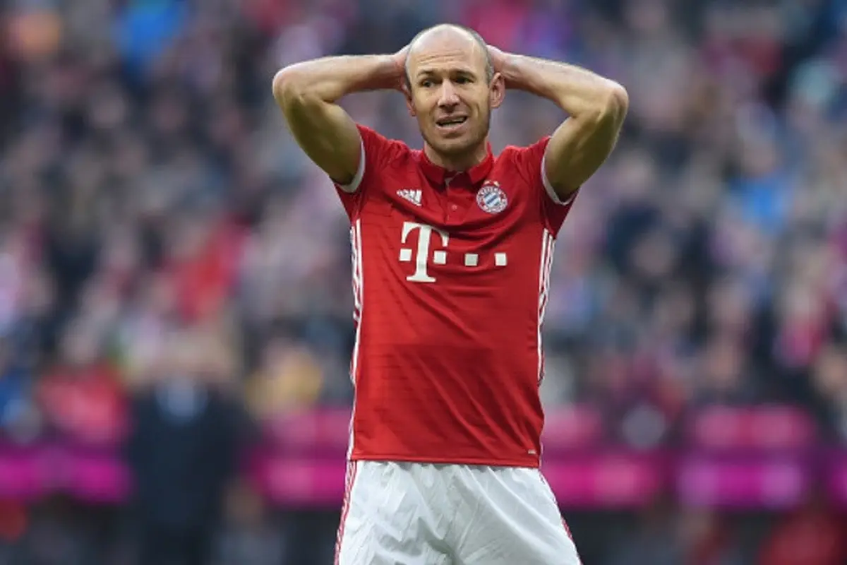 Gelandang Bayern Munchen asal Belanda, Arjen Robben. (AFP/Christof Stache)