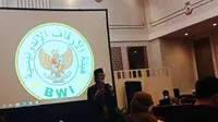 Badan Wakaf Indonesia (BWI) menggelar workshop jurnalis wakaf 2022 dengan mengangkat tema “Penguatan Literasi dan Jaringan Jurnalis Wakaf dalam Pemberitaan Media” (Liputan6.com/Muhamad Ali)