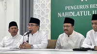 Ketua Umum Pengurus Besar Nahdlatul Ulama (PBNU) KH Yahya Cholil Staquf atau Gus Yahya (Liputan6.com/Ady Anugrahadi)