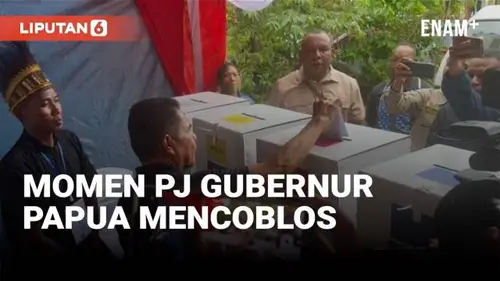 VIDEO: Momen Penjabat Gubernur Papua Ridwan Rumasukun Mencoblos