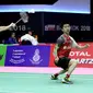 Pasangan Indonesia, Kevin Sanjaya Sukamuljo/Marcus Fernaldi Gideon, saat tampil di Piala Thomas 2018. (PBSI)