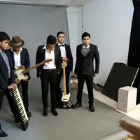 Sesi pemotretan Lyla Band (Galih W. Satria/bintang.com)