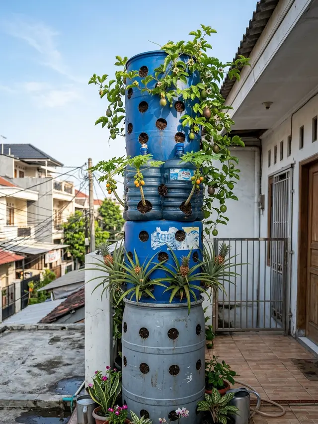 Ide Kebun Buah Vertikultur Low Budget