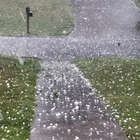 ilustrasi Foto Hujan Es (iStockphoto)