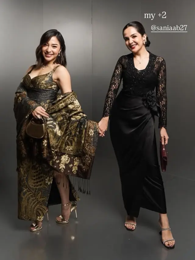 Nikita Willy dan Suami saat Hadir di Resepsi Pernikahan Luna Maya dan Maxime di Jakarta. [@nikitawillyofficial94]