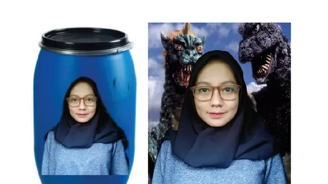 Jahilnya Aksi Warganet Edit Foto Latar Biru, Malah Bikin Ngakak Geli