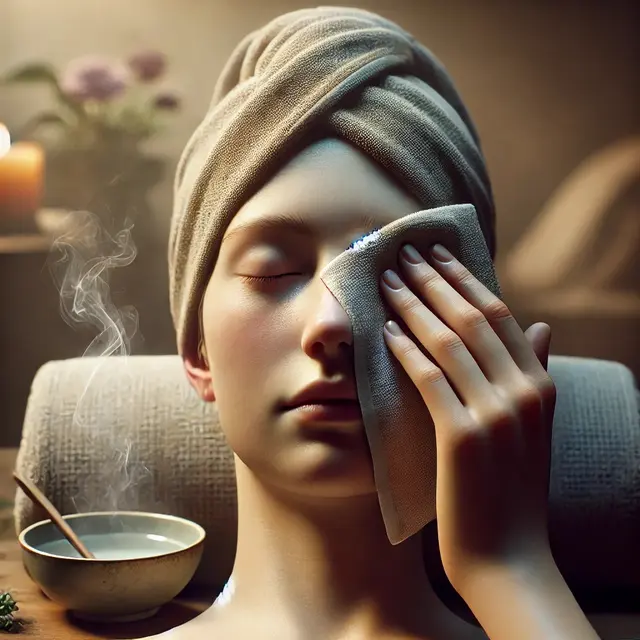 3. Kompres Hangat di Sekitar Hidung