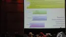 Sebuah slide ditayangkan dalam diskusi publik dalam peluncuran ‘Laporan Komnas Perempuan tentang Kekerasan dan Diskriminasi terhadap Perempuan', Jakarta, Senin (22/12/2014). (Liputan6.com/Herman Zakharia)
