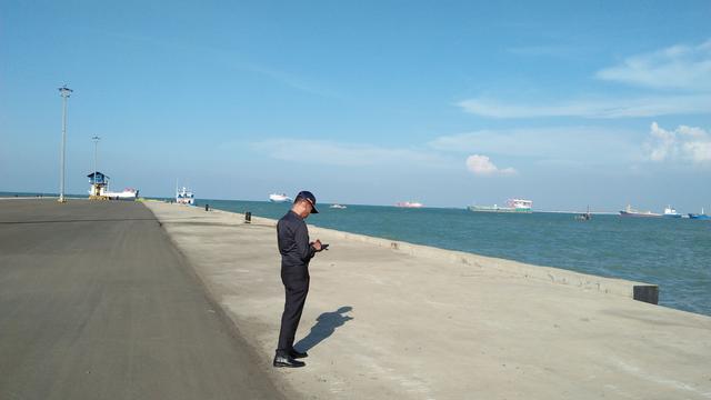 Pelabuhan Bandar Bakau Jaya (BBJ) Bojonegara, Serang, Banten. (Yandhi/Liputan6.com)