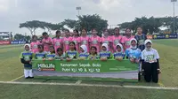 Turnamen sepak bola putri usia dini, Milklife Soccer Challange Jakarta Seri 2, sukses terselenggara di Kingkong Soccer Arena, Jakarta, pada 6 sampai 10 November 2024. (Bola.com/Lutti Pawening)