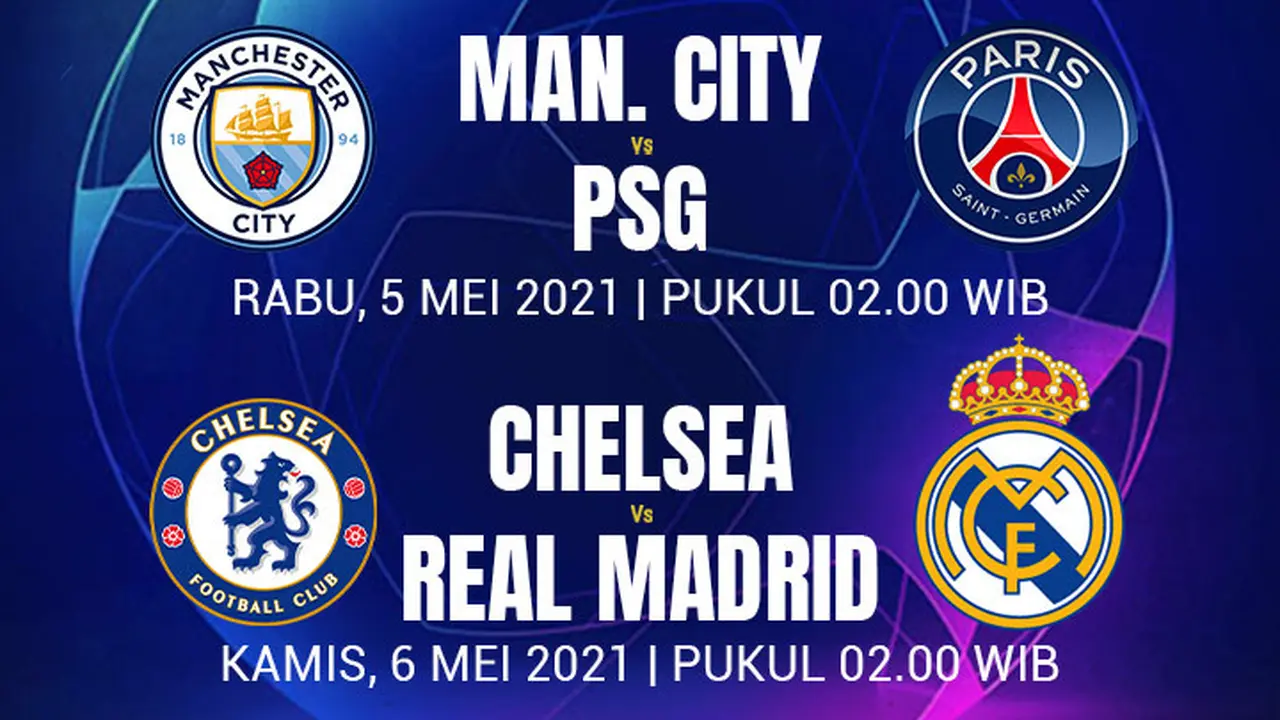 Liga Champions - Jadwal Semifinal Leg 2