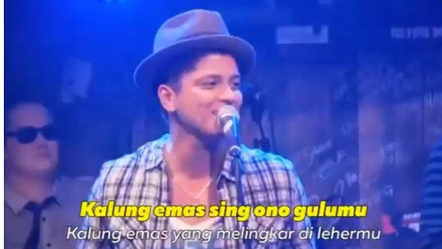 Video Parodi Bruno Mars Cover Lagu Didi Kempot Ini Kocak ...