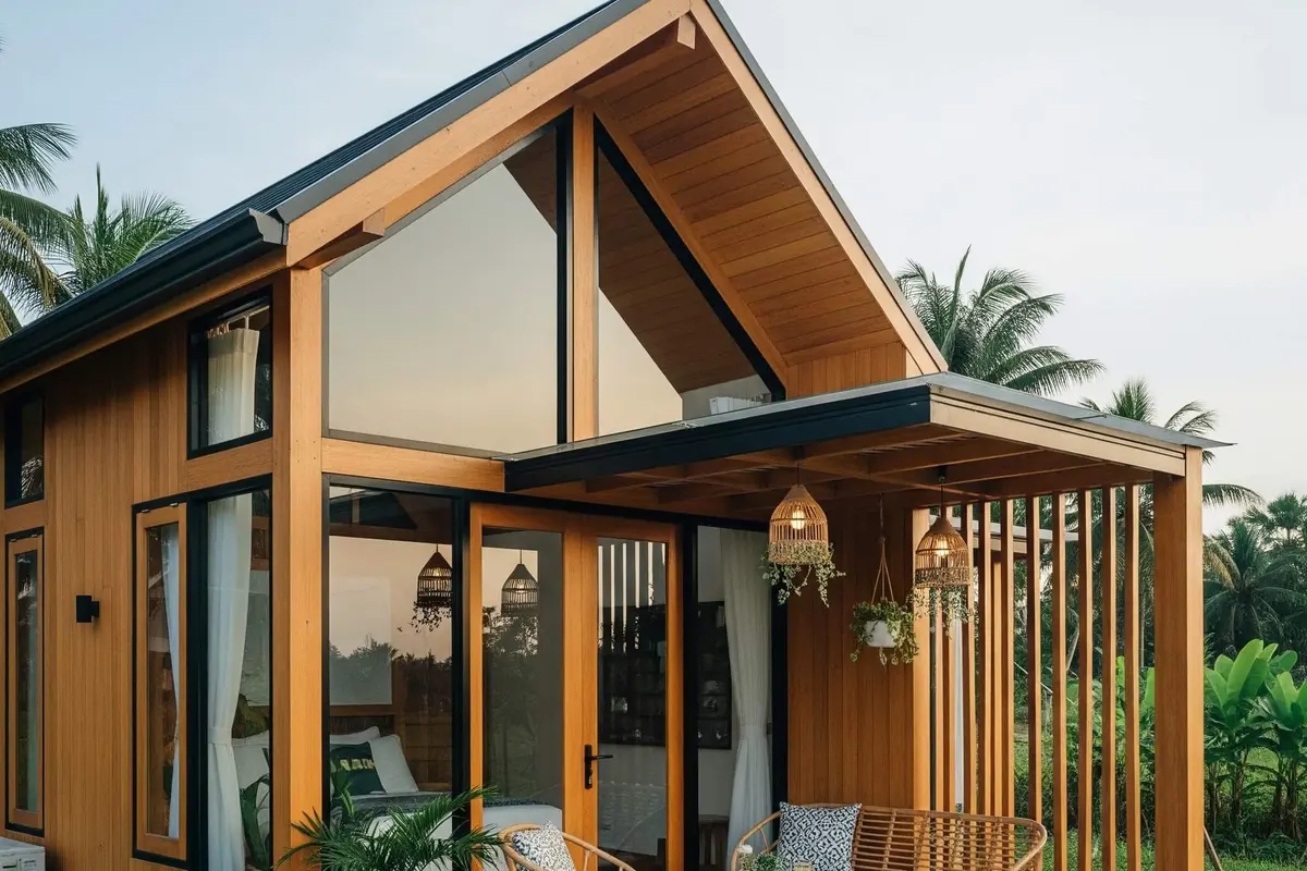 Desain Rumah Mungil Ala Villa