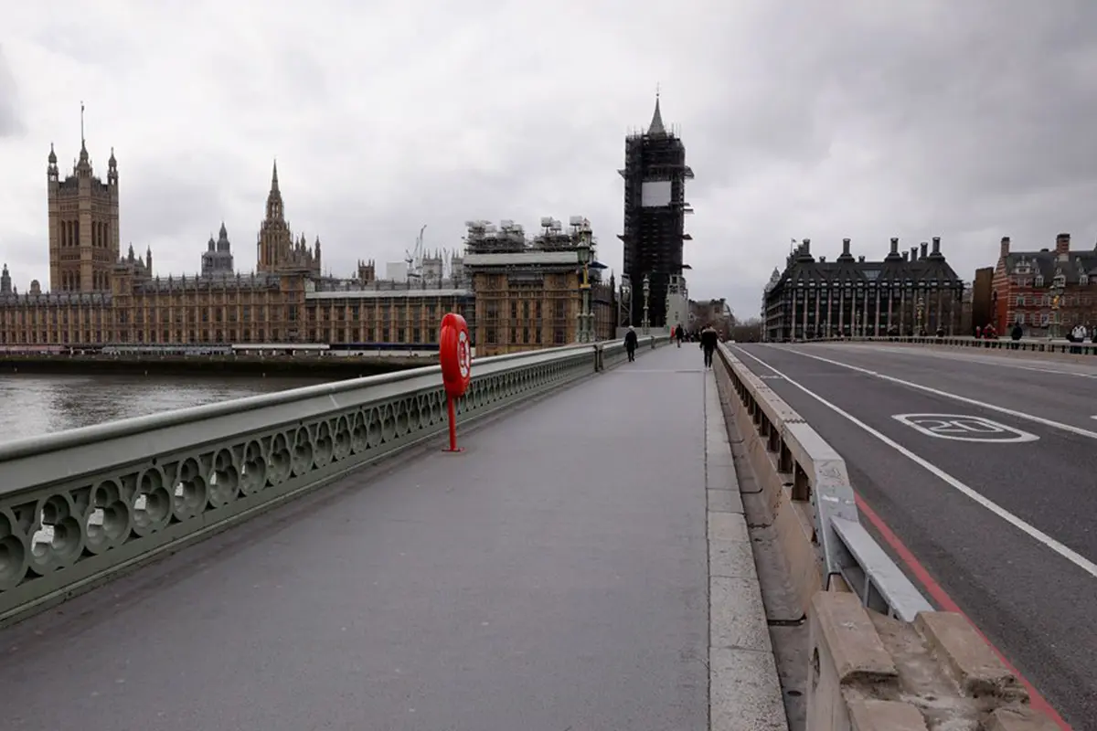 Pemandangan Sepi Kota London Imbas COVID-19
