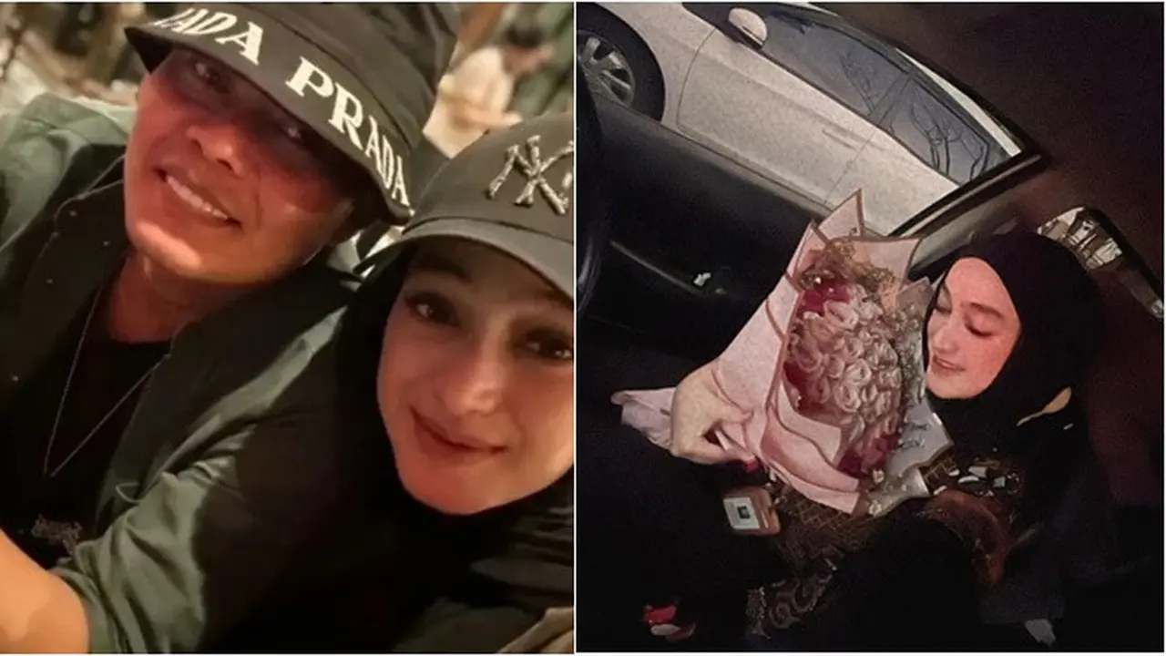 6 Potret Romantis Sule kepada Santyka Fauziah, Kirim Buket Bunga Besar ke Kantornya