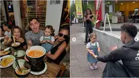 Momen Aisar Khaled bukber bareng keluarga Jennifer Coppen di Bali. (sumber: Instagram/aisar_khaledd)