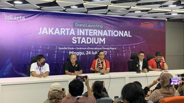 Konferensi Pers Grand Launching JIS, Anies Baswedan