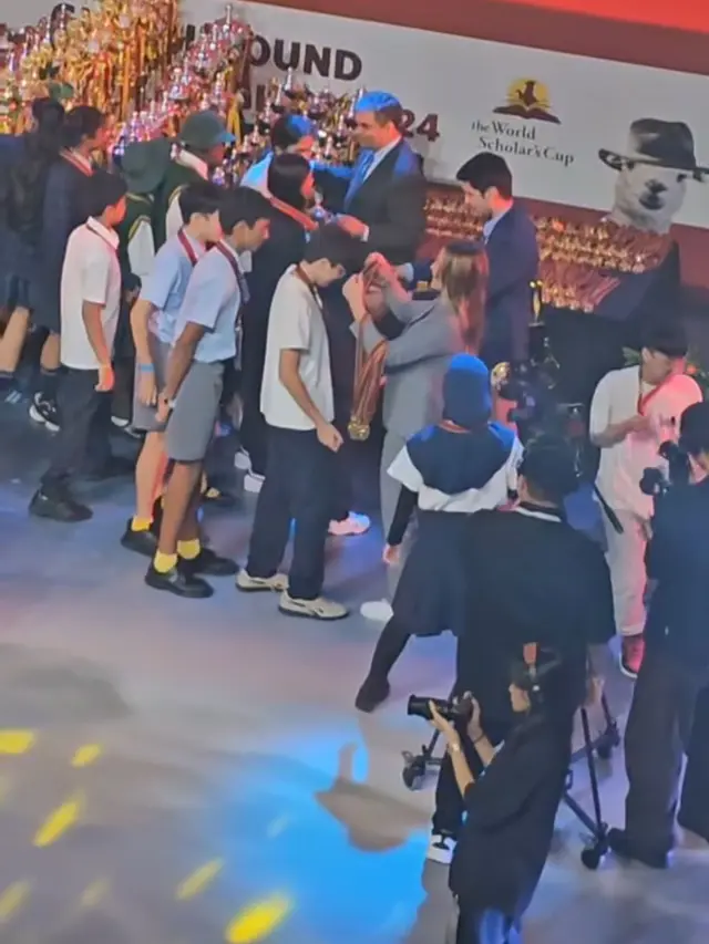 Jeremiah Alric di ajang World Scholar's Cup 2024 (Instagram/@wulanguritno)